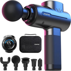 Massage Gun Deep Tissue, RENPHO Massage Gun Powerful Message Gun Percussion Muscle Massage Gun Massager Type - C Charging for Muscle Massage Relax, Black - Massage & Relaxation tools - British D'sire