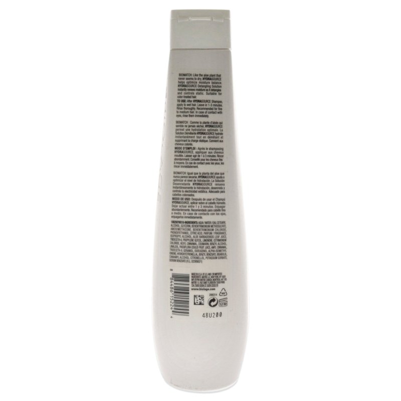 Matrix - Biolage HydraSource Detangling Solution for Unisex - 13.5 oz Detangler - Detangler - British D'sire