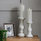 Matt White Ceramic Candle Holder - Candle Holder - British D'sire