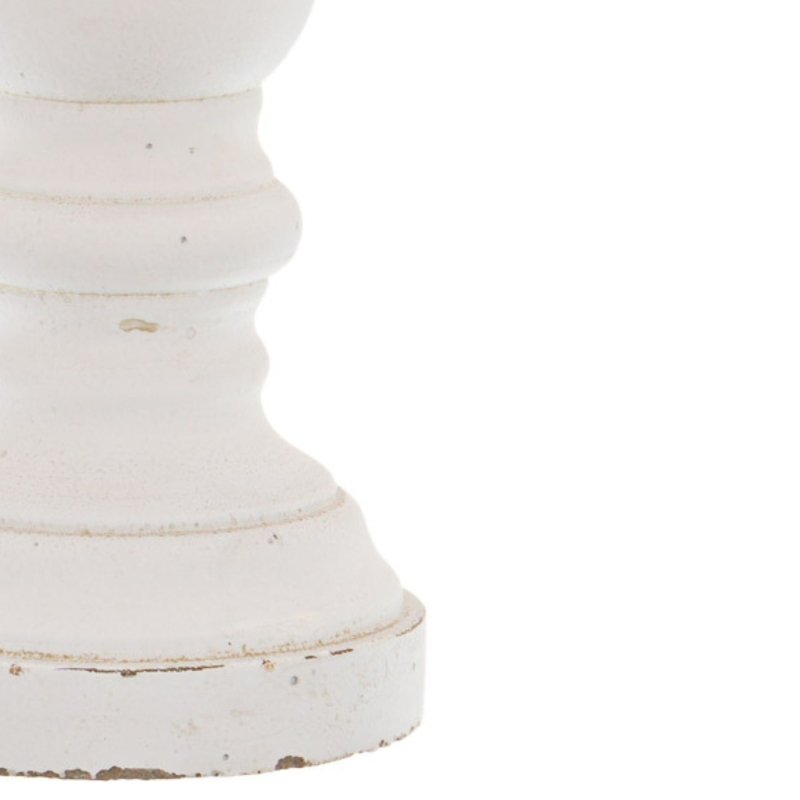 Matt White Ceramic Column Candle Holder - Candle Holders - British D'sire