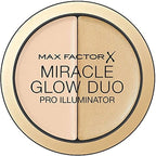 Max Factor - Creamy Highlighter Miracle Glow Duo Pro Illuminator, 10 - Light - Highlighter - British D'sire