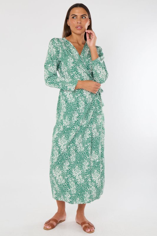 Maxi Wrap Dress - Dresses - British D'sire