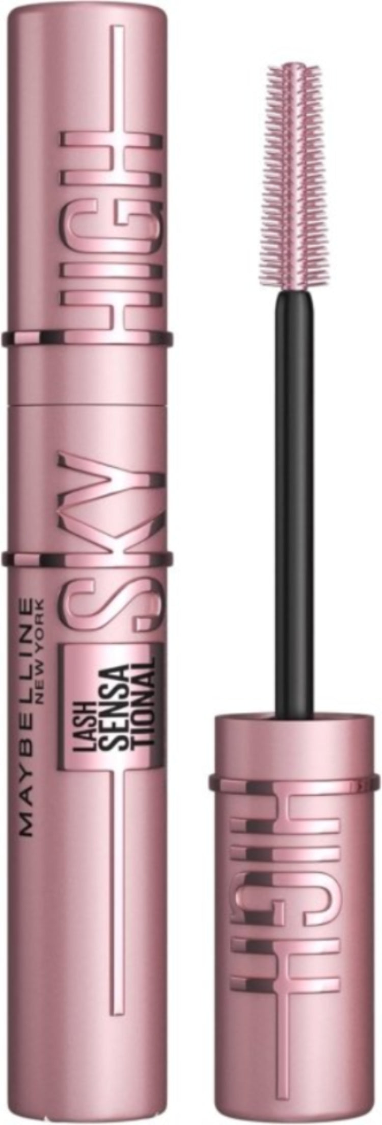 Maybelline Mascara Lash Sensational Sky High Volumizing and Thickening Eyelash Lengthening. Flake Free Formula, Mascara 01 Black - Mascara - British D'sire Main image
