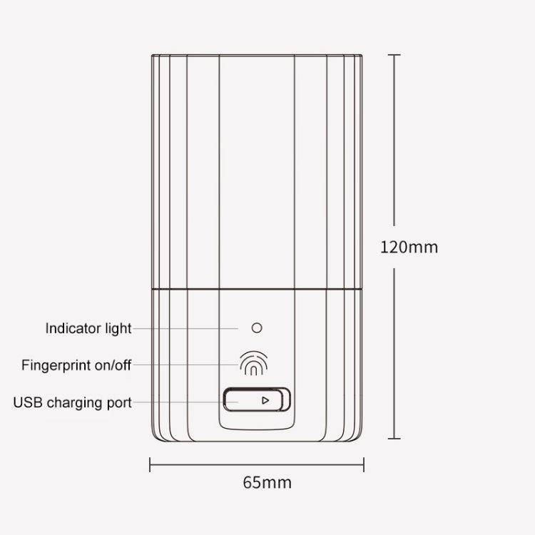 Mcomb IPX7 Waterproof USB Charging Smart Sterilization Cup(Green) - British D'sire