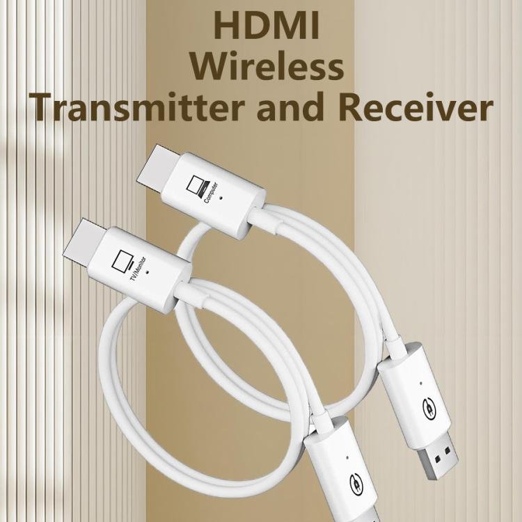 Measy AM18051 HDMI Wireless Transmitter Receiver Screen Mirroring Cable(White) Secondary image