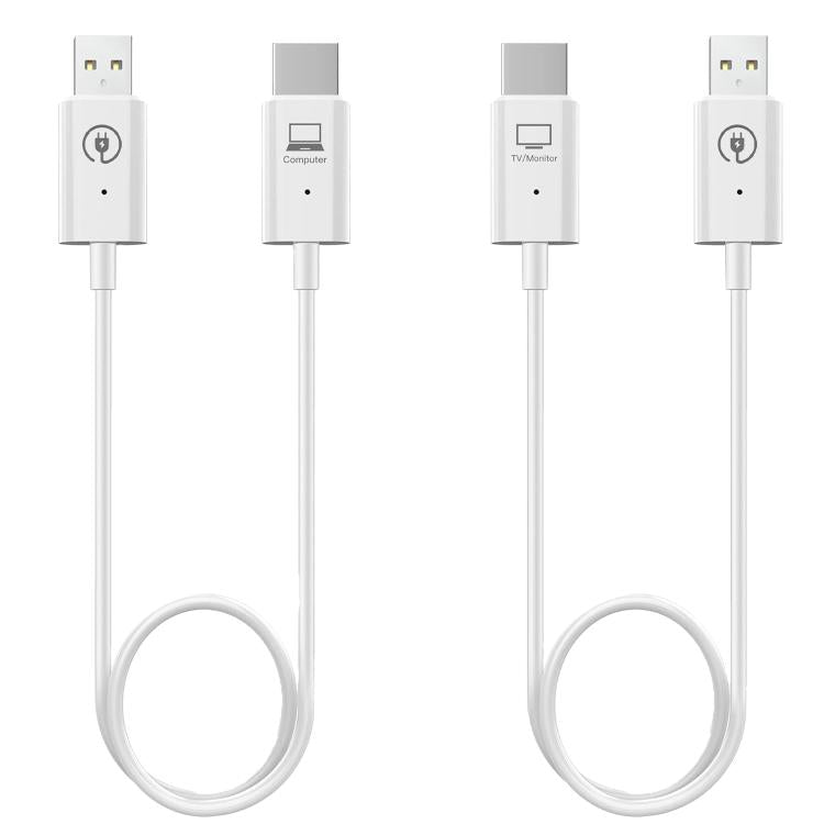 Measy AM18051 HDMI Wireless Transmitter Receiver Screen Mirroring Cable(White) - British D'sire