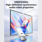 Measy AM18051 HDMI Wireless Transmitter Receiver Screen Mirroring Cable(White) - British D'sire