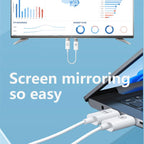 Measy AM18051 HDMI Wireless Transmitter Receiver Screen Mirroring Cable(White) - British D'sire