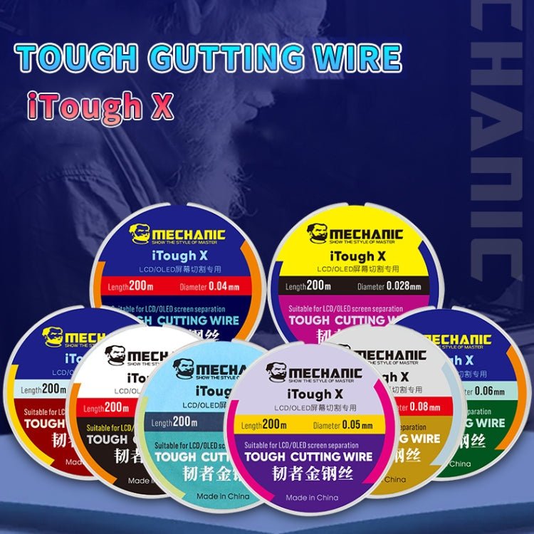 MECHANIC iTough X 200M 0.08MM LCD OLED Screen Cutting Wire - British D'sire