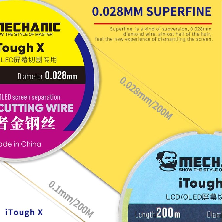 MECHANIC iTough X 200M 0.1MM LCD OLED Screen Cutting Wire - British D'sire