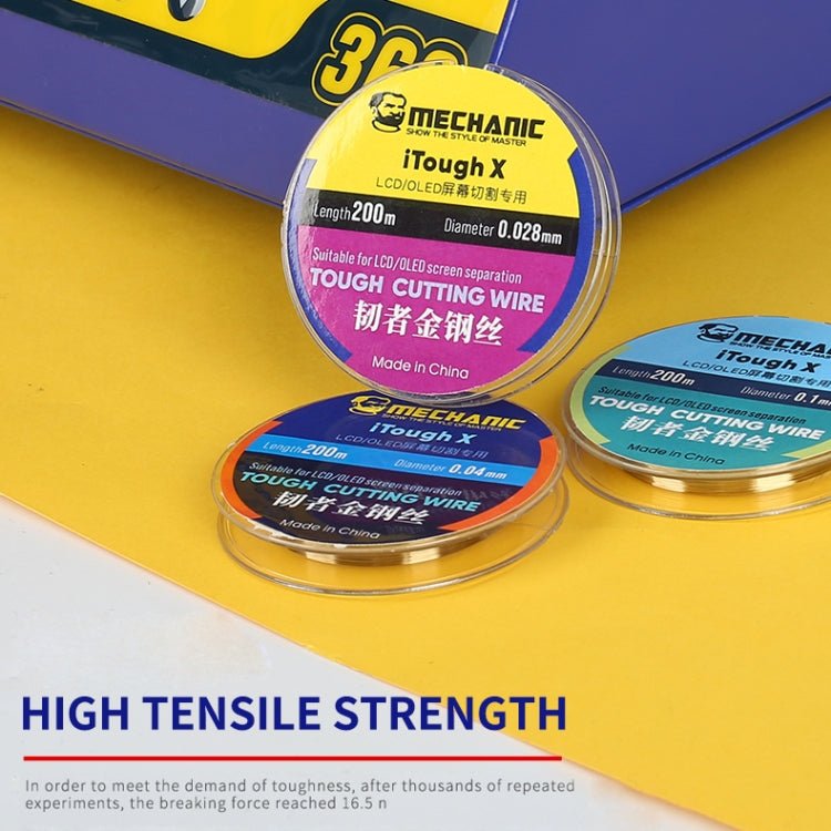 MECHANIC iTough X 200M 0.1MM LCD OLED Screen Cutting Wire - British D'sire