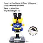 MECHANIC MC - 75TB1 Trinocular Stereo Microscope Industrial Grade Can Connect To HD Display - British D'sire