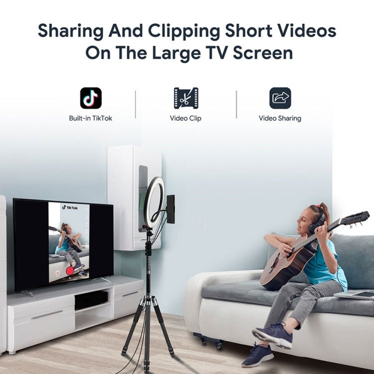 MECOOL KA2 Video Calling on TV Android 10.0 Smart TV Box with Remote Control, Amlogic S905X4 Quad Core Cortex A35, 4GB+64GB, Dual - Band / Ethernet / Camera(AU Plug) - British D'sire