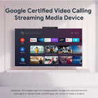 MECOOL KA2 Video Calling on TV Android 10.0 Smart TV Box with Remote Control, Amlogic S905X4 Quad Core Cortex A35, 4GB+64GB, Dual - Band / Ethernet / Camera(EU Plug) - British D'sire