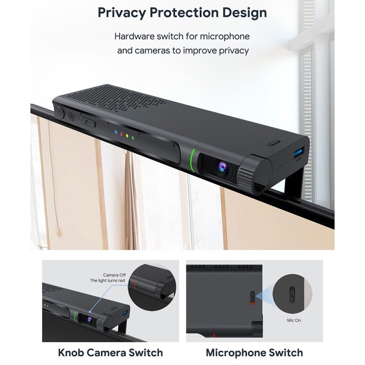 MECOOL KA2 Video Calling on TV Android 10.0 Smart TV Box with Remote Control, Amlogic S905X4 Quad Core Cortex A35, 4GB+64GB, Dual-Band / Ethernet / Camera(UK Plug) - British D'sire