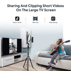 MECOOL KA2 Video Calling on TV Android 10.0 Smart TV Box with Remote Control, Amlogic S905X4 Quad Core Cortex A35, 4GB+64GB, Dual-Band / Ethernet / Camera(UK Plug) - British D'sire