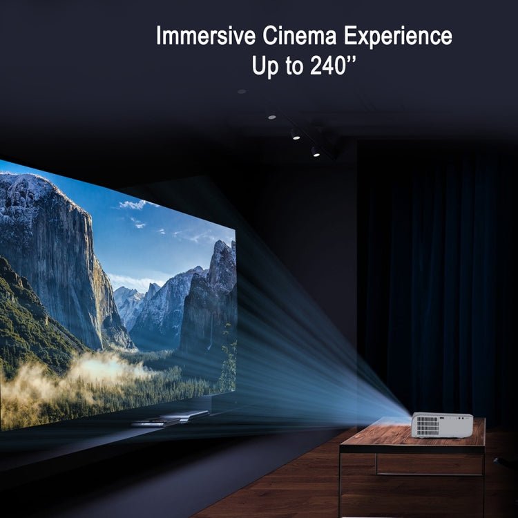 MECOOL KP1 1920x1080P 700ANSI Lumens Portable Mini LCD Smart Projector(US Plug) - British D'sire