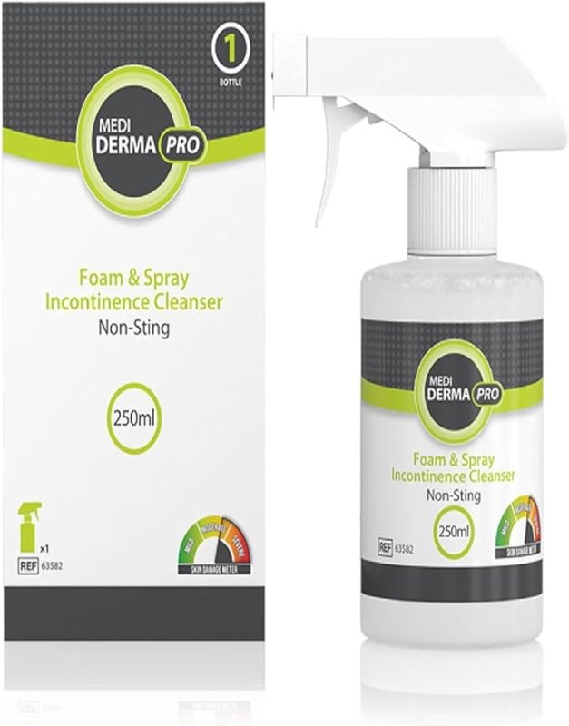 Medicareplus Medi Derma-PRO Foam & Spray Incontinence Cleanser 250ml - British D'sire Main image