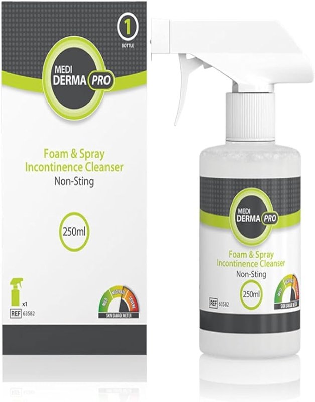 Medicareplus Medi Derma-PRO Foam & Spray Incontinence Cleanser 250ml - British D'sire