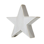 Medium Ceramic Standing Star Decoration - Christmas Decor - British D'sire