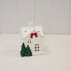 Medium Christmas Home with Red Bow - Figurines - British D'sire