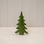 Medium Dimpled Green Ceramic Christmas Tree Ornament - Figurines - British D'sire