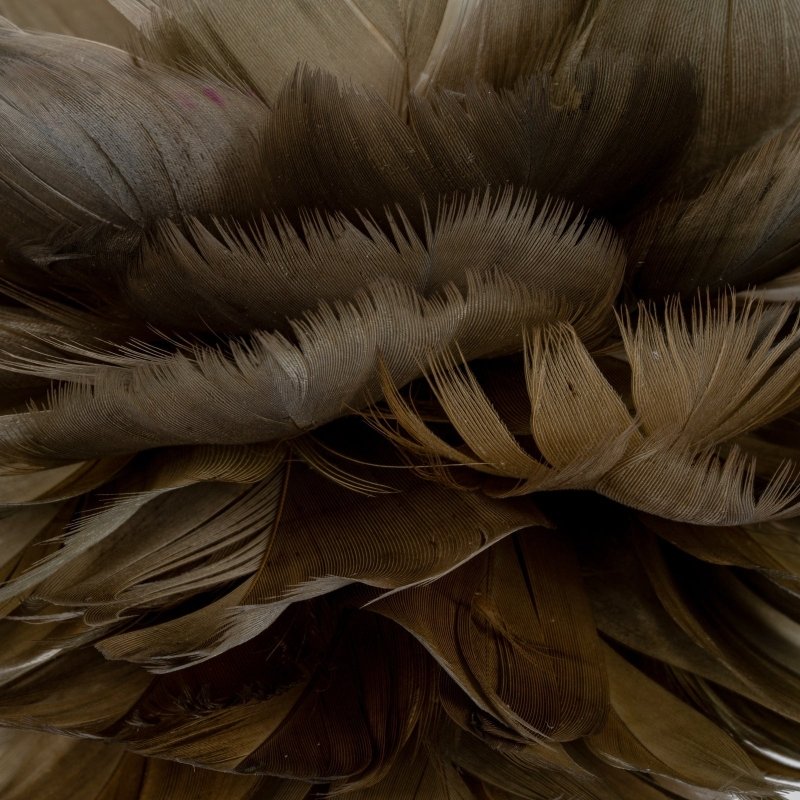 Medium Fawn Feather Ball Decoration - Christmas Decor - British D'sire