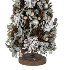 Medium Frosted Forest Tree With Pinecones And Pearls - Christmas Decor - British D'sire