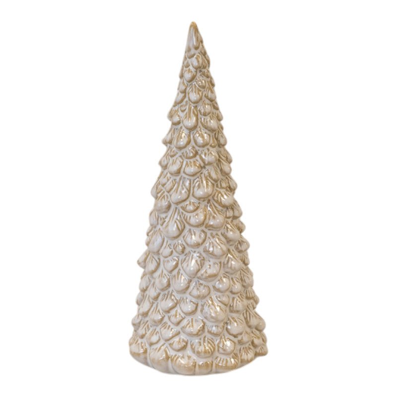 Medium Glazed Ceramic Layered Christmas Tree - Christmas Decor - British D'sire Main image