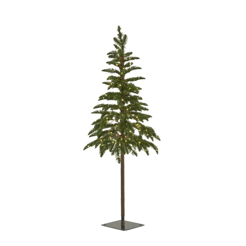 Medium Green Woodland Pre-Lit 200 Led Christmas Tree - Christmas Decor - British D'sire
