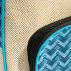 Medium Kathmandu Backpack – Dhaka Design - Pure Hemp and Cotton Bags - British D'sire