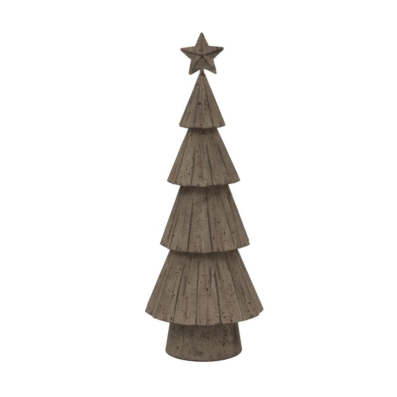 Medium Rustic Bough Tree With Star - Christmas Decor - British D'sire