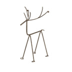 Medium Rustic Metal Reindeer On Stand - Christmas Decor - British D'sire