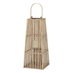 Medium Silo Wicker Lantern With Glass Holder - Lanterns - British D'sire