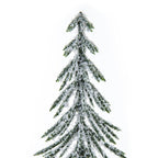 Medium Snowy Spindle Tree In Wood Log Christmas Decoration - Christmas Decor - British D'sire