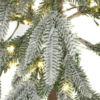 Medium Snowy Woodland Pre-Lit 200 Led Christmas Tree - Christmas Decor - British D'sire