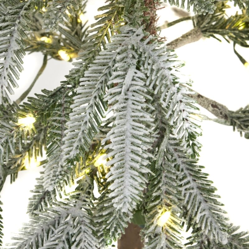 Medium Snowy Woodland Pre-Lit 200 Led Christmas Tree - Christmas Decor - British D'sire