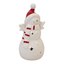 Medium White Christmas LED Snowman in a Scarf - Christmas Decor - British D'sire