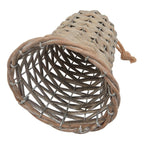 Medium Wicker Bell Decoration Christmas Hanging Decoration - Christmas Decor - British D'sire
