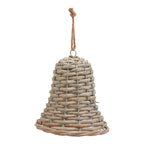 Medium Wicker Bell Decoration Christmas Hanging Decoration - Christmas Decor - British D'sire