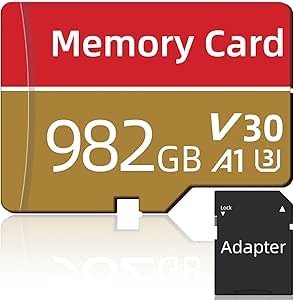 Memory Card Flash Memory Card with A1 Performance Full HD Video Recording TF Card for Camera/Mobile Phone/Drone/Game Devices (Adapter Included) - Memory Card - British D'sire Main image