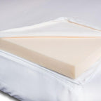 Memory Foam Mattress Topper 2 Inch Orthopedic Support Mattress Topper With Removable Zip Cover - Small Double - British D'sire