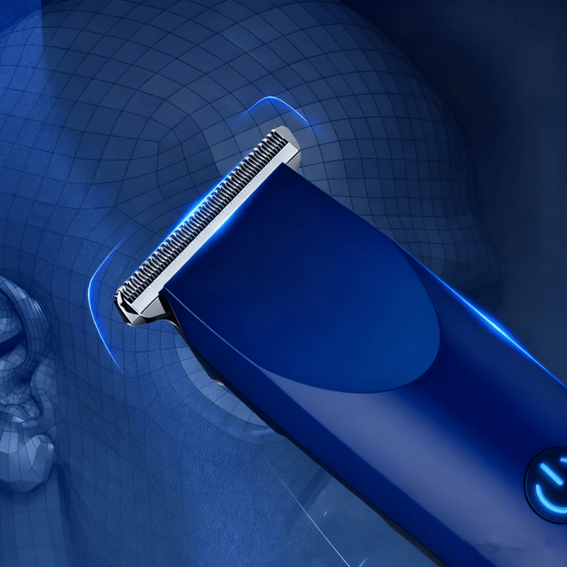 Men Pro Electric Hair Clippers Beard Trimmer Cutting Barber Shaving Machine Blue (US Logistics For USPS/DHL/Fedex/UPS. No designated logistics accepted，TK/TMEU only For self-pickup） - British D'sire