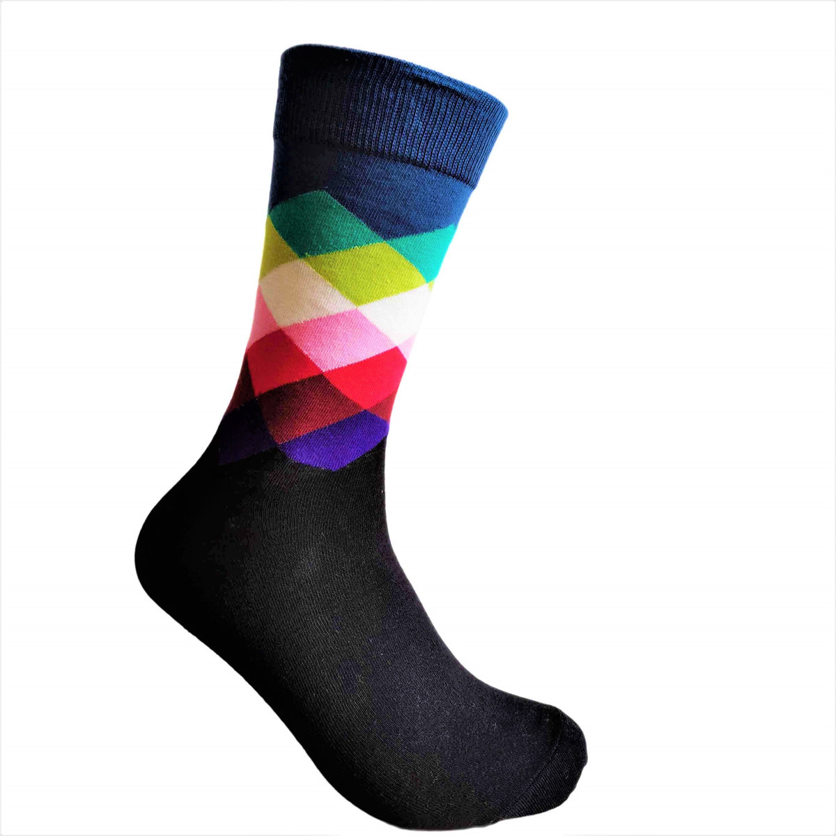 3-Pack Navy, Green and Pink Socks - British D'sire
