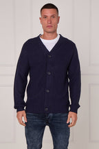 Men’s Button - Up Knitted Cardigan - cardigan - British D'sire