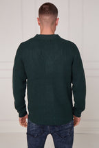 Men’s Button - Up Knitted Cardigan - cardigan - British D'sire