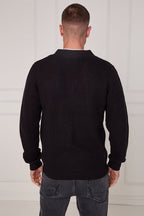 Men’s Button - Up Knitted Cardigan - cardigan - British D'sire