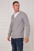 Men’s Button - Up Knitted Cardigan - cardigan - British D'sire