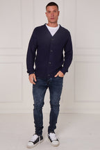 Men’s Button - Up Knitted Cardigan - cardigan - British D'sire