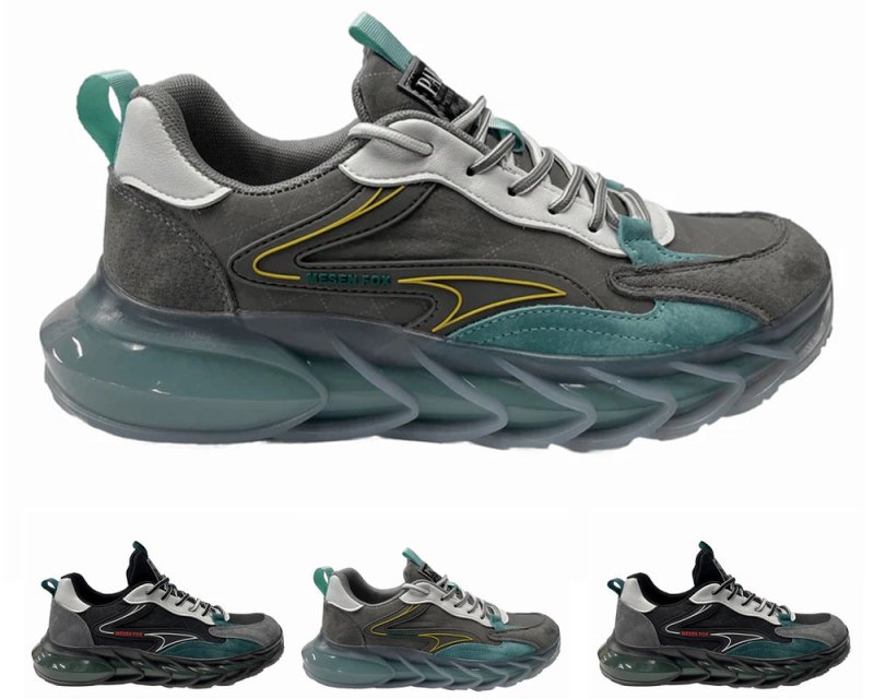 Men's Casual M203 Mesh Lace Up Trainers - Trainers - British D'sire